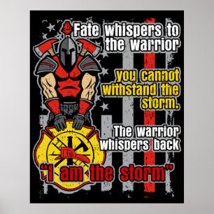 Firefighter, jag är stormen poster