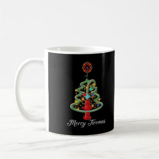 Firefighter Julafton Lighting Santa Firefighter Kr Kaffemugg