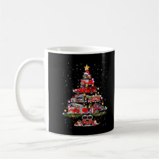 Firefighter Julgran Fire Lastbil Julafton Fireman Kaffemugg
