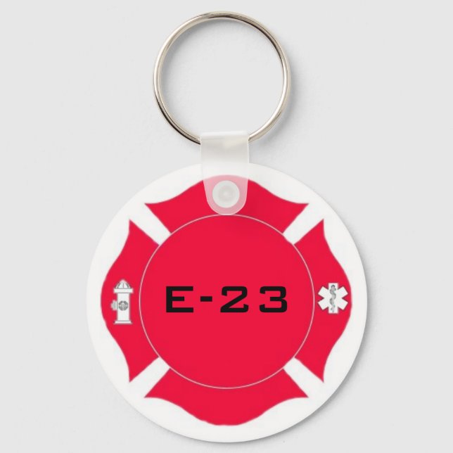Firefighter Keychain Nyckelring (Framsida)
