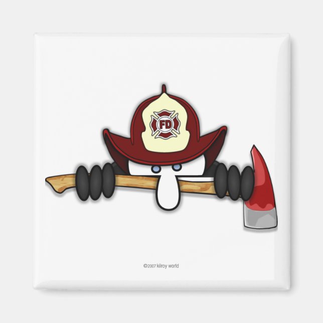 Firefighter Kilroy Magnet 2 (Framsidan)