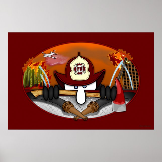 Firefighter Kilroy Poster (Framsidan)