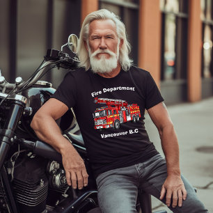 Firefighter lastbil redo for city action t shirt