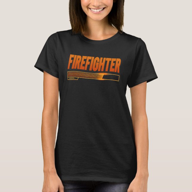 Firefighter Loading School Student Future Firefi T Shirt (Framsida)