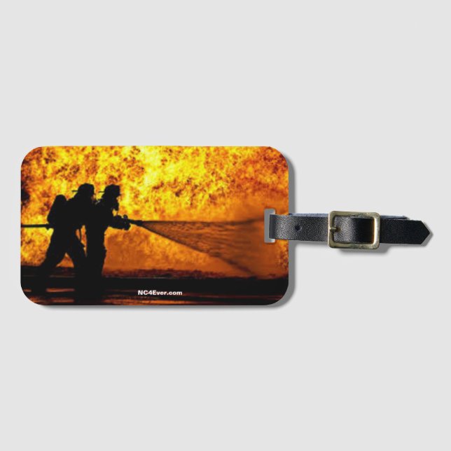 Firefighter Luggage Tag Bagagebricka (Framsida horisontal)