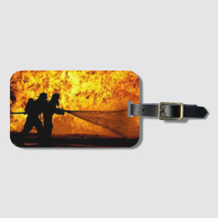 Firefighter Luggage Tag Bagagebricka