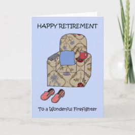 Firefighter Lycklig Pension Kort
