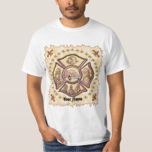 Firefighter Maltese Kor tshirt T Shirt