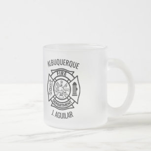 Firefighter Maltese Personlig Frosted Beer Mugg
