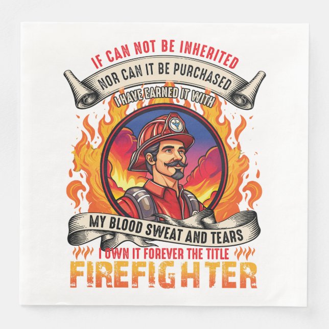 Firefighter Manar Pappersservett (Framsida)