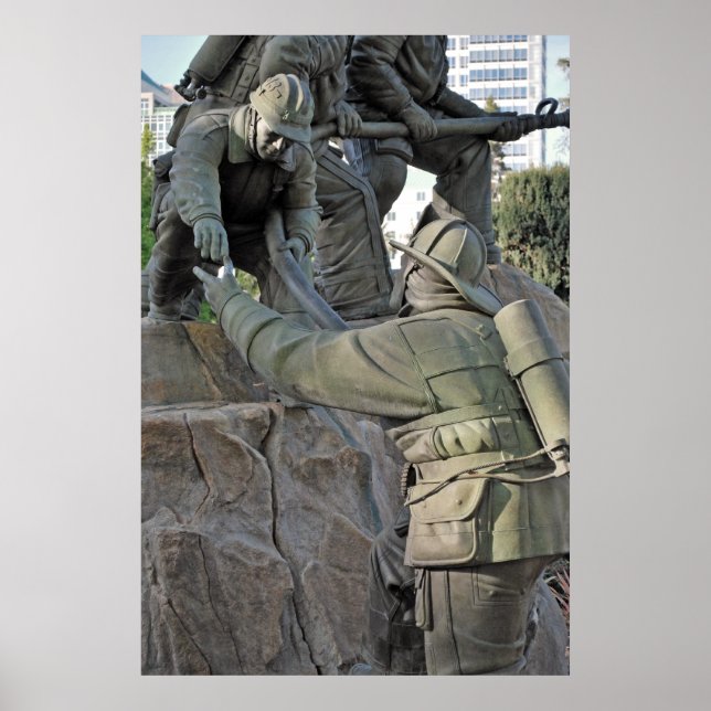 Firefighter Memorial "hold the line" poster (Framsidan)