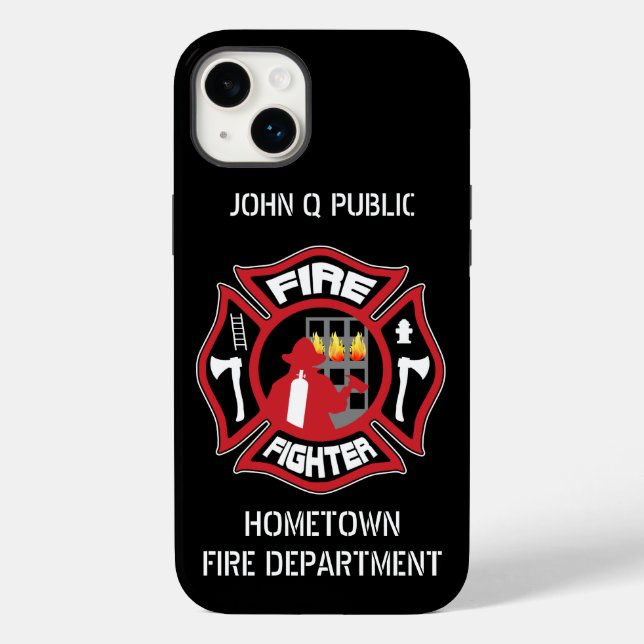 Firefighter Modern Namn-mall (Baksida)