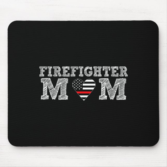 Firefighter Mom Fireman Gift Proud Firefighter Quo Musmatta (Framsidan)
