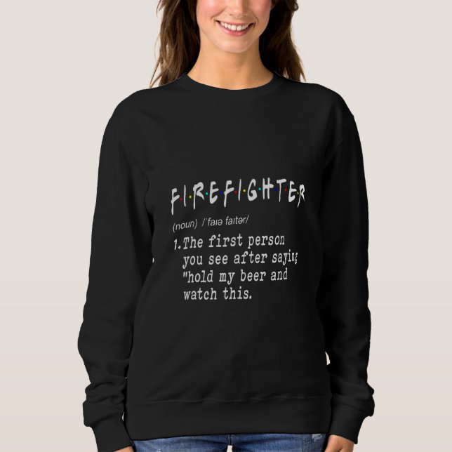 Firefighter Noun Definition Firemen Firewar M T Shirt (Framsida)