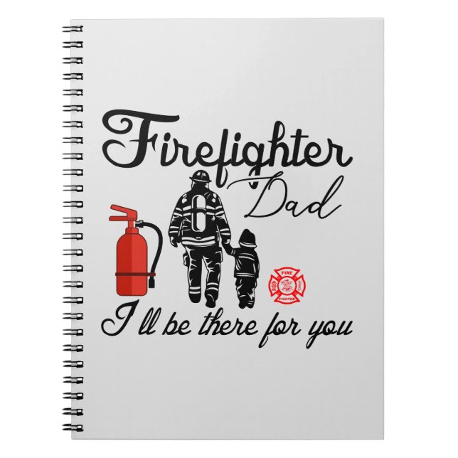 Firefighter Pappa | Fars dag-gåvor Anteckningsbok (Framsidan)