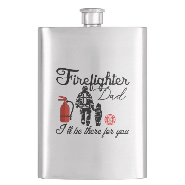 Firefighter Pappa | Fars dag-gåvor Fickplunta (Framsidan)