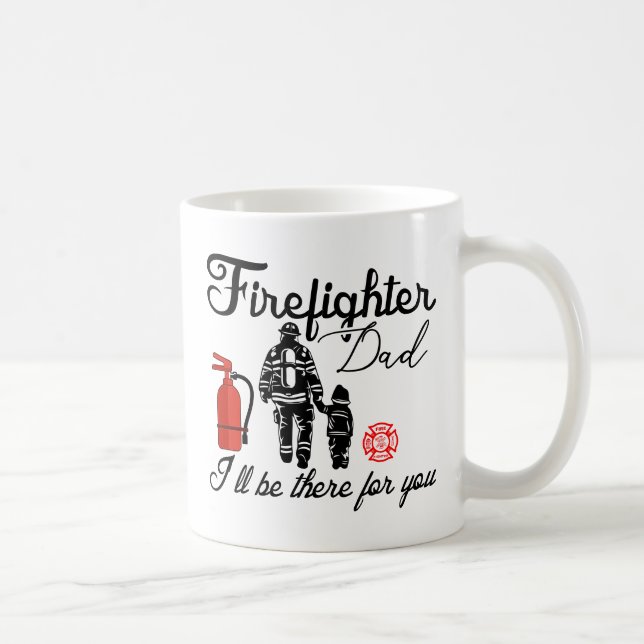 Firefighter Pappa | Fars dag-gåvor Kaffemugg (Höger)