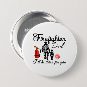 Firefighter Pappa   Fars dag-gåvor Knapp
