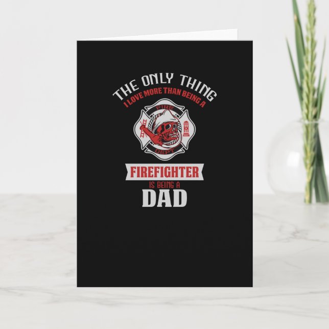 Firefighter Pappa Kort (Framsida)