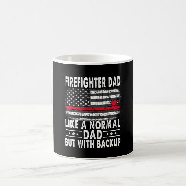 Firefighter Pappa som ett normalt Pappa men ett sä Kaffemugg (Center)