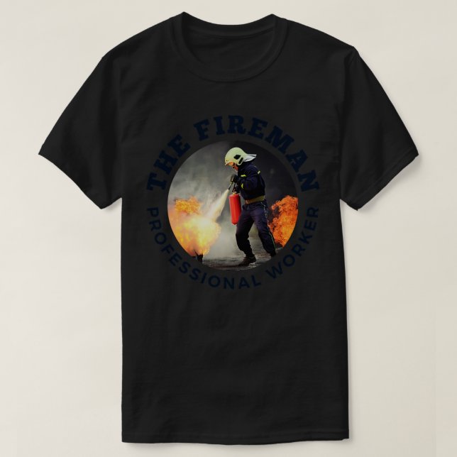 Firefighter pappa t shirt (Design framsida)