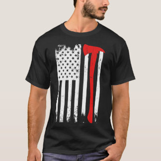 Firefighter Patriotic Fireman Firefigher Rescuer T Shirt
