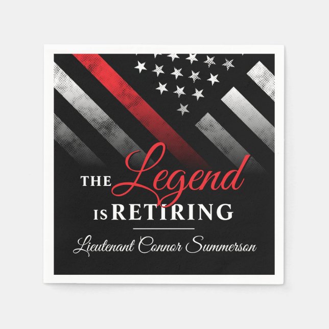 Firefighter Pension Fire Department Fireman Pappersservett (Framsidan)