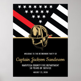 Firefighter Pension Fire Department Fireman Poster