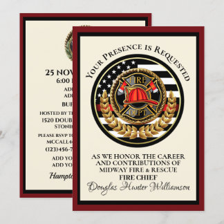 Firefighter Pension / Recognition Inbjudningar