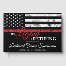 Firefighter Pension Red Line Flagga Fireman