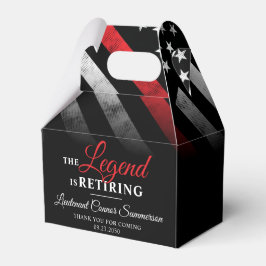 Firefighter Pension Red Line Flagga Fireman Presentaskar