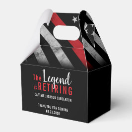 Firefighter Pension Red Line Flagga Fireman Presentaskar