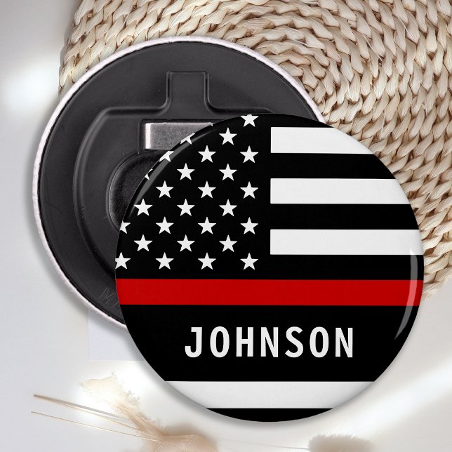 Firefighter Personlig Modern Thin Red Line Flasköppnare (Skapare uppladdad)