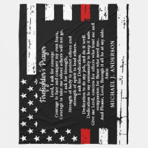 Firefighter Prayer Studenten Gift Thin Red Line