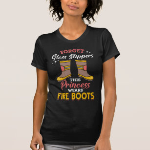 Firefighter Princess Proud Fire Fighter Girl T Shirt