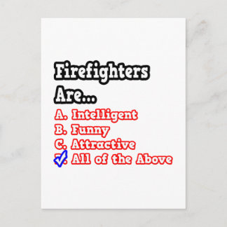 Firefighter Quiz..Joke Vykort