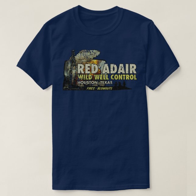 Firefighter Red Adair Vild well Control 1959 T Shirt (Design framsida)