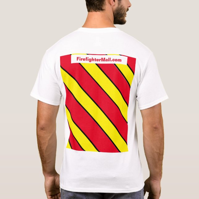 Firefighter Red/Gult T-Shirt (Baksida)