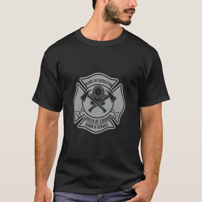 Firefighter Retirement | Retired Firefighter Gift T Shirt (Framsida)