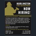 Firefighter Silhouette, rekrytering av brandman Reklamblad<br><div class="desc">Firefighter Silhouette,  Firefighter Reduction Flyer från Affärskortet Store.</div>