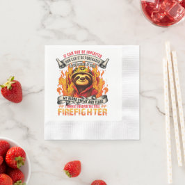Firefighter Sloth Pappersservett