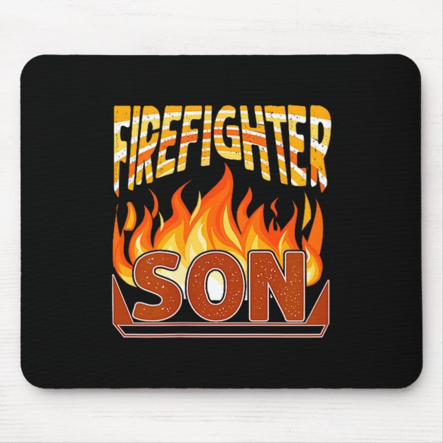 Firefighter Son Fireman Gift Proud Firefighter Quo Musmatta (Framsidan)