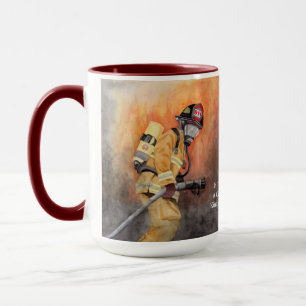Firefighter Station Number Fireman Anpassningsbar Mugg