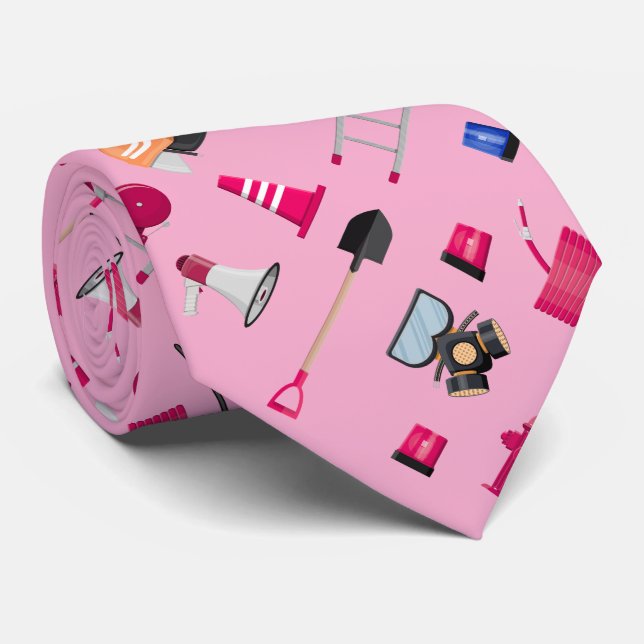 Firefighter Studenten Rosa necktie Slips (Rullad)