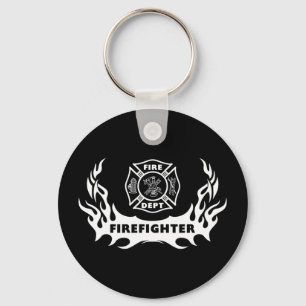 Firefighter Tattoo Nyckelring