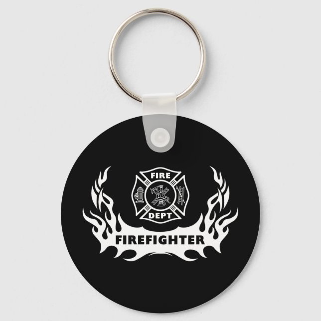 Firefighter Tattoo Nyckelring (Framsida)
