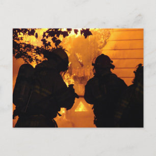 Firefighter Team Vykort