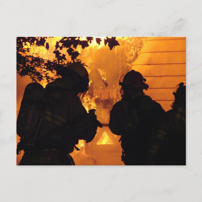 Firefighter Team Vykort (Framsida)
