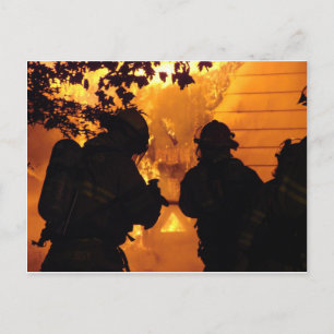 Firefighter Team Vykort