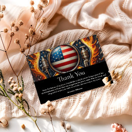 Firefighter Themed Senior Graduation Tack Kort